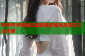 哔咔哔咔漫画加载缓慢的原因及解决方法详解