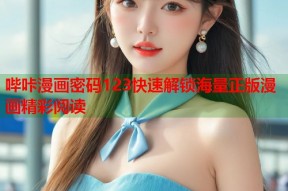 哔咔漫画密码123快速解锁海量正版漫画精彩阅读