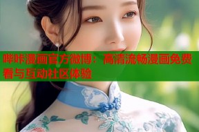 哔咔漫画官方微博：高清流畅漫画免费看与互动社区体验