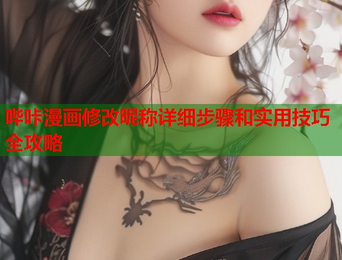 哔咔漫画修改昵称详细步骤和实用技巧全攻略  第2张
